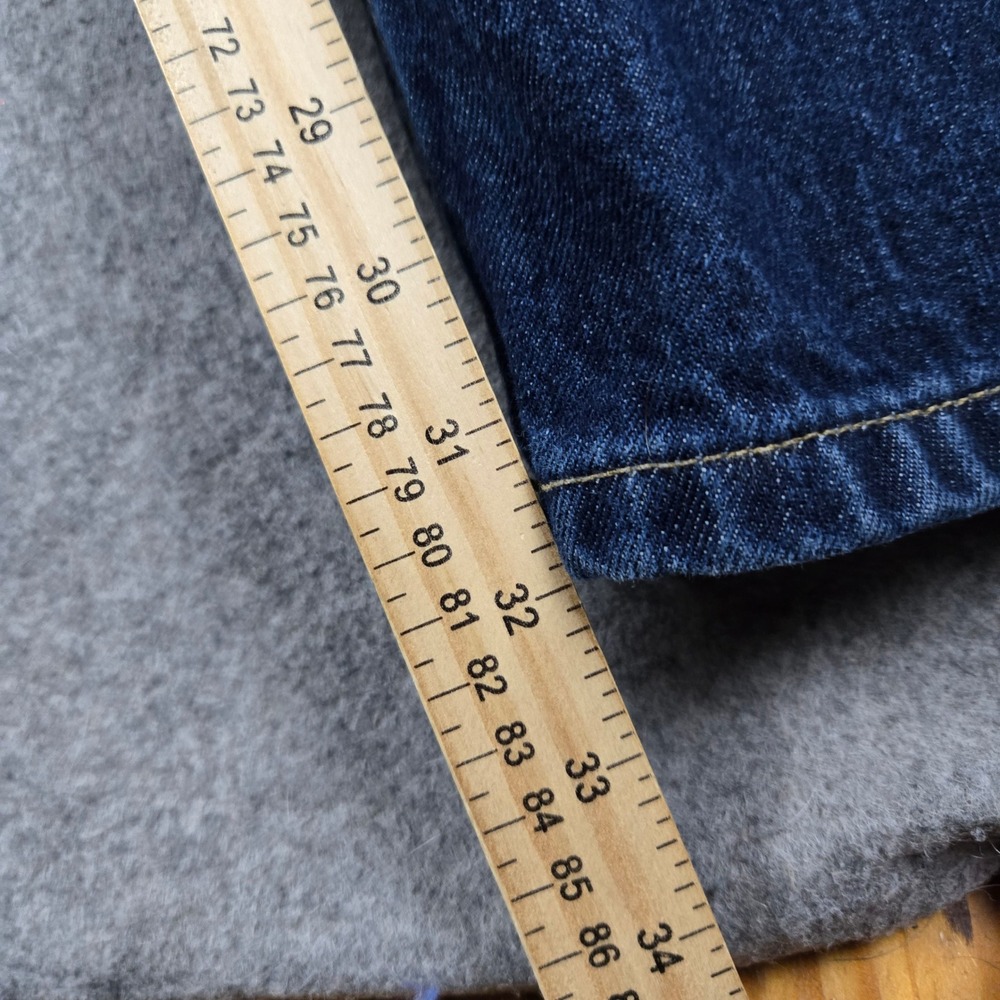 Tommy Hilfiger Jeans Mens 36x32 Blue Straight Leg Denim Pants 90s Skater Grunge - Picture 11 of 13